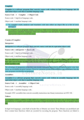 Compiler design notes pdf